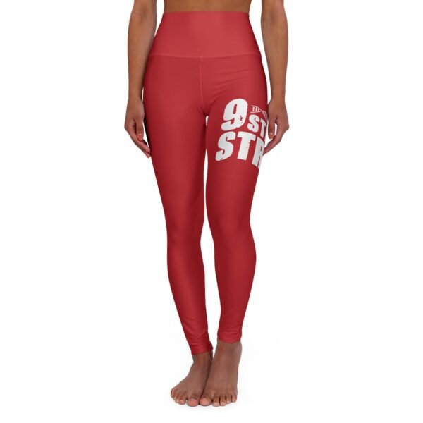 (Red 9strands) High Waisted Yoga Leggings - Image 2