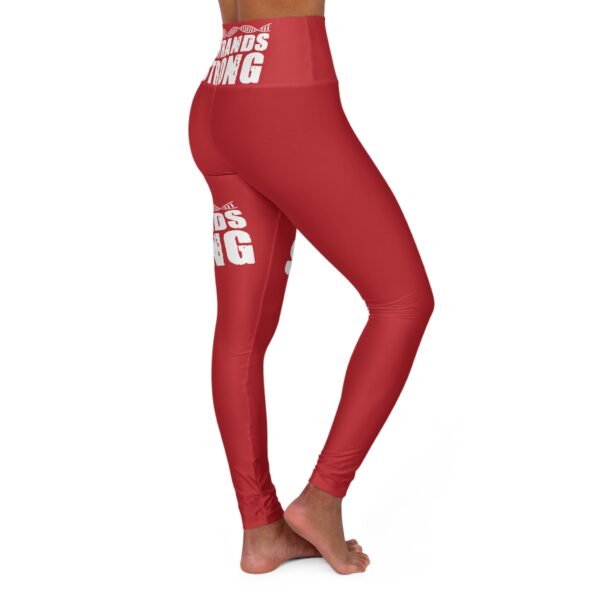 (Red 9strands) High Waisted Yoga Leggings - Image 4