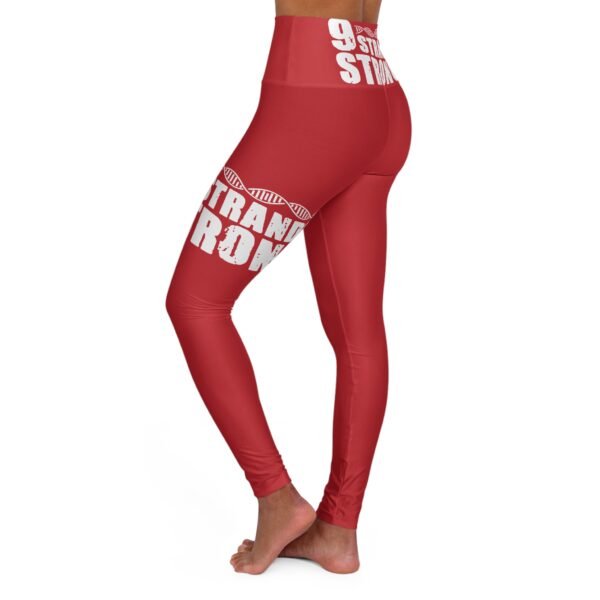 (Red 9strands) High Waisted Yoga Leggings