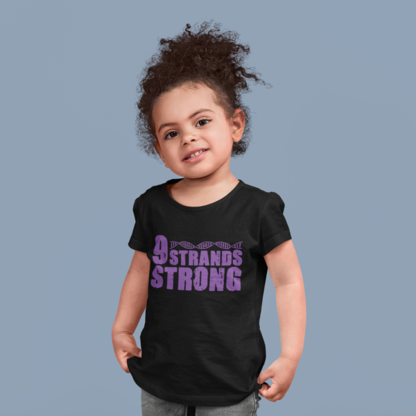 Toddler Girl's Short Sleeve Tee (Purple 9Strands)